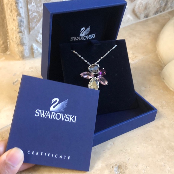 NWOT Swarovski Purple and Silver Necklace - Picture 6 of 6